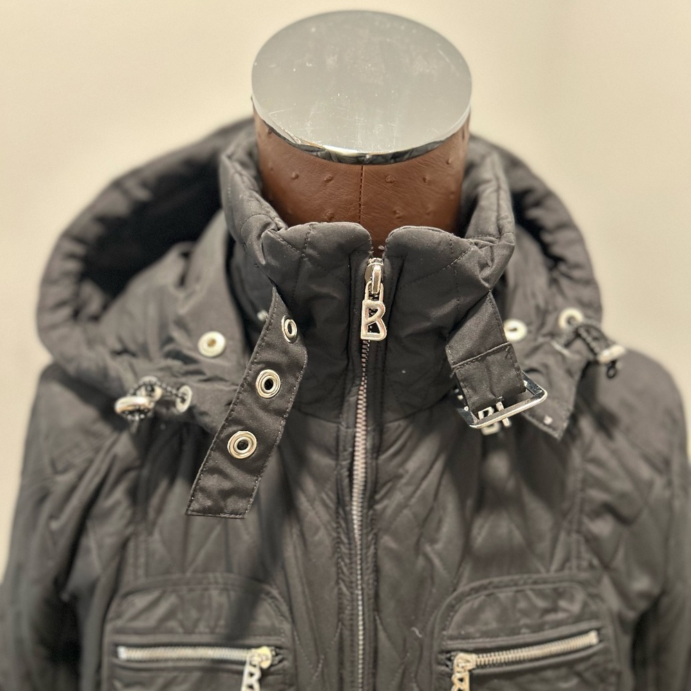 Bogner Black Ski Jacket With Detacheable Hood, Size S, US 6